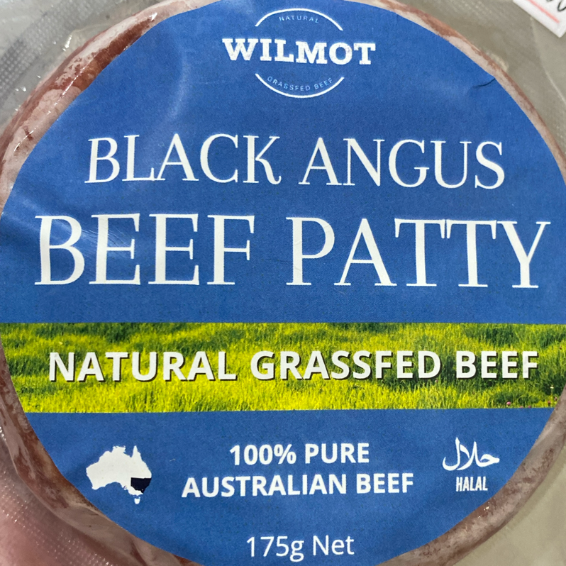 Beef Burger Patty FRZ - Black Angus 175 gr Wilmot ( Bò Burger )