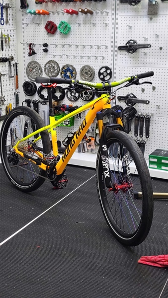 Xe Đạp MTB Zbike Custom Màu Vàng Mix Xanh - S ( HUNG HAO)
