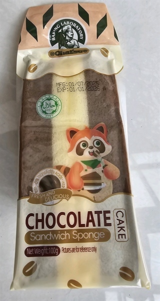 Bánh bông lan sandwich vị socola 100g