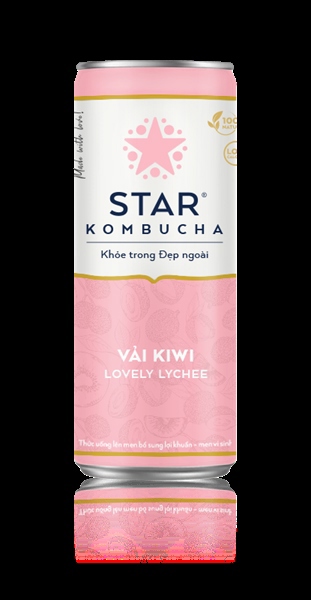 Star Kombucha vải Kiwi 250ml Star Kombucha vải Kiwi 250ml