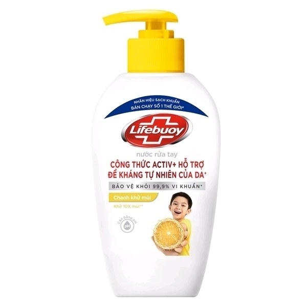 Nước rửa tay Lifebuoy chanh khử mùi 180g