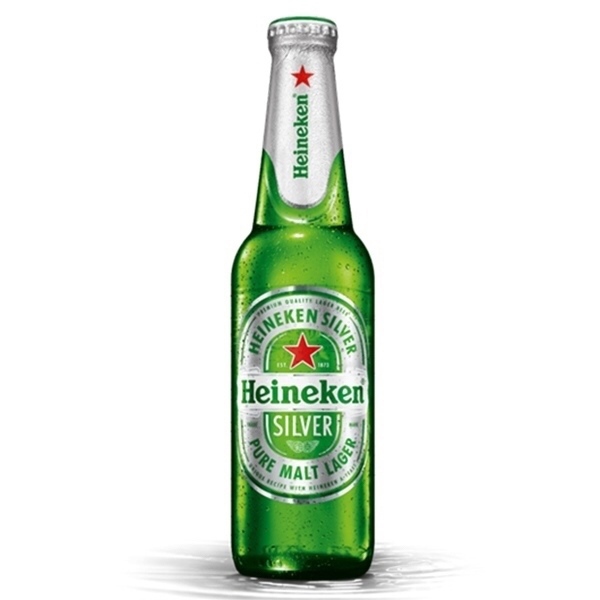 Bia Heineken bạc chai 330ml