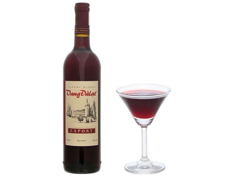 Rượu Vang Đà Lạt export red 750ml