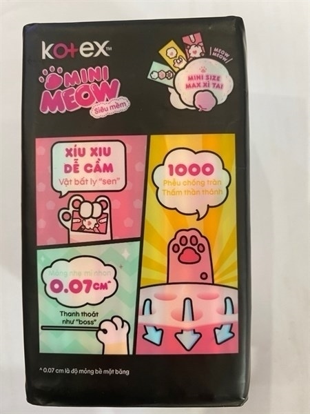 Bvs kotex mini meow siêu mềm SMC 8x16