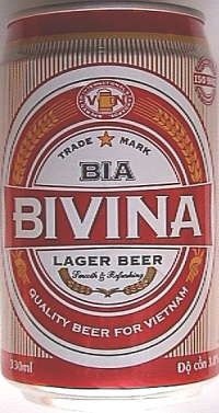 Bia bivina lon 330ml
