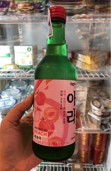 Rượu Soju Korice Hương đào 12% chai 360ml