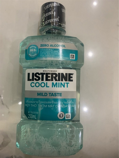 Nước súc miệng Listerine cool mint zero 250ml
