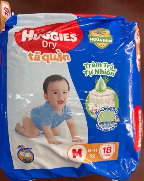 Tã quần skin care cỡ M 18x8