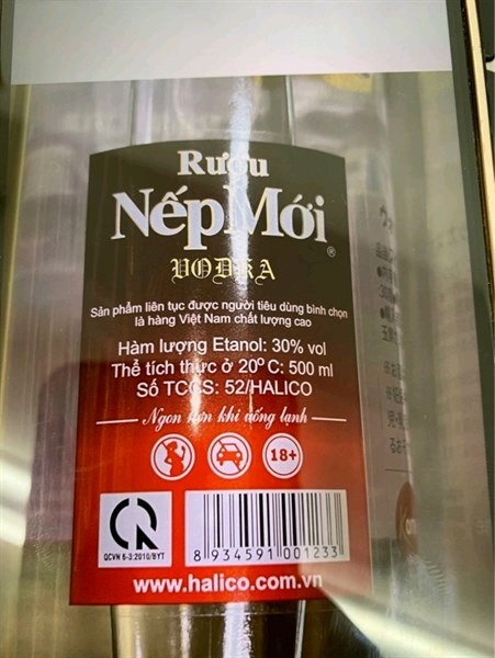 Rượu nếp mới 500ml 30%vol