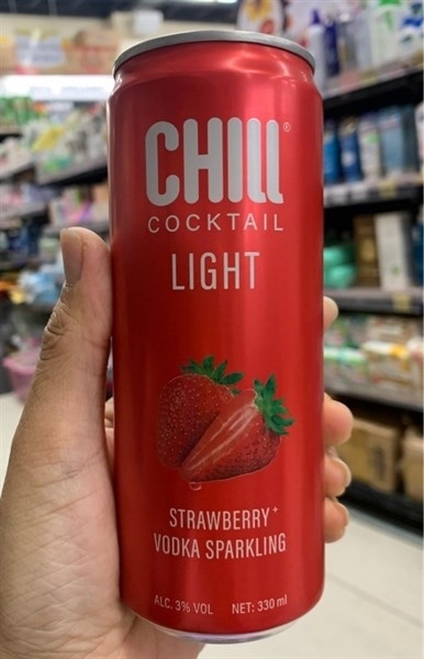 Nn. Chill Cocktail Vodka vị dâu lon 330ml Nn. Chill Cocktail Vodka vị dâu lon 330ml