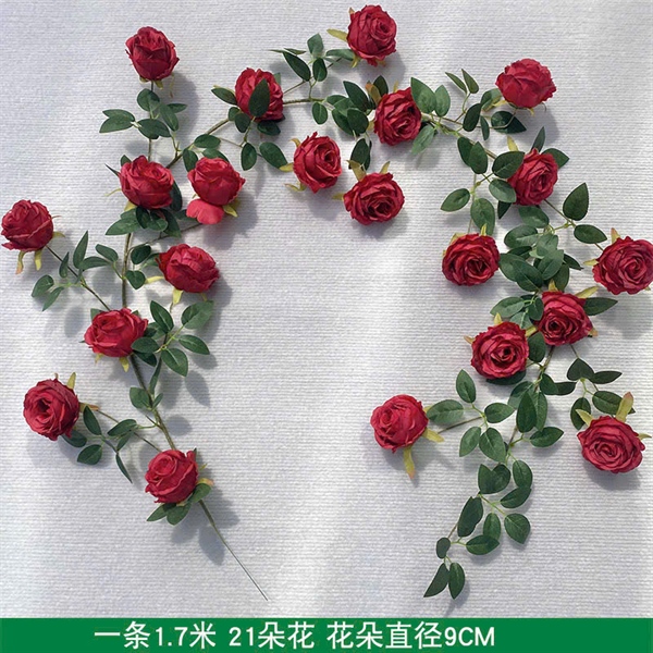 Dây hồng nở - Dây lá và dây hoa - Hoa Lụa Vân Vượng