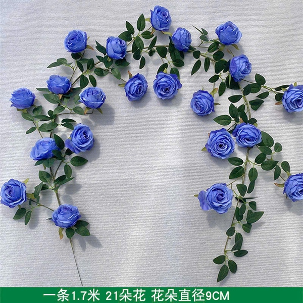 Dây hồng nở - xanh - Dây lá và dây hoa - Hoa Lụa Vân Vượng