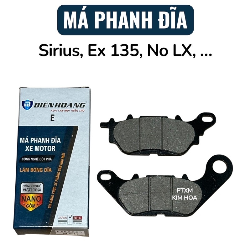 Má phanh dầu No LX/ Si mới/ Exciter 135/ Taurus/ Nozza/ Luvias/ Ultimo Biên Hoàng hộp xanh