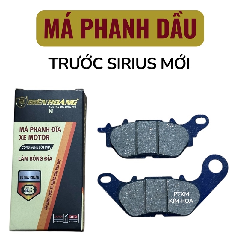 Bố đĩa - Má phanh dầu Sirius mới, Nouvo LX, Ex 135, Taurus, Nozza, Luvias, Ultimo Biên Hoàng hộp vàng