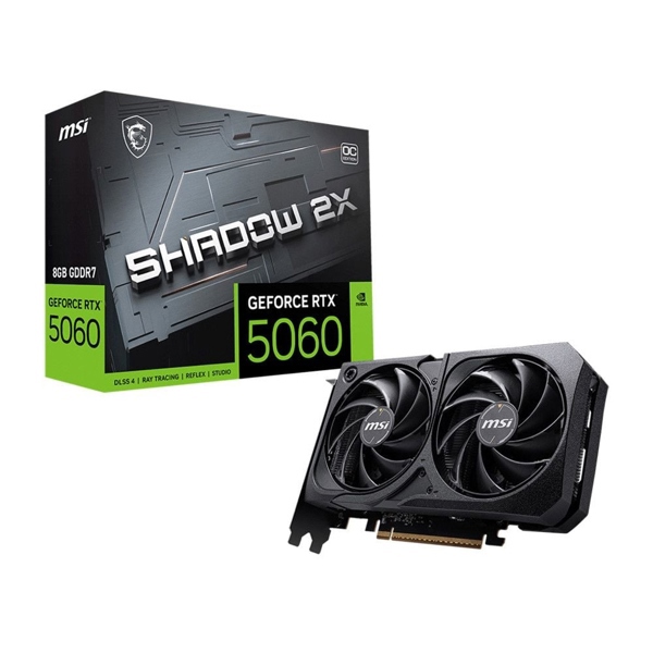 Card màn hình MSI RTX 5060 Ti Shadow 2X OC 8GB GDDR7
