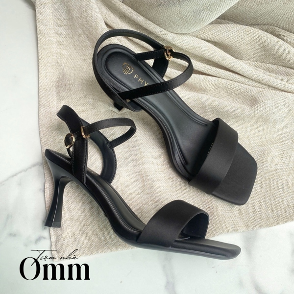 OH169 Giày sandal 7cm quai ngang DSHN