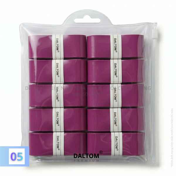 Dây quấn cán vợt Daltom 1 lớp Nylon mã G07 | Bản Dẹt 115cm | 2.5cm | 0.075mm