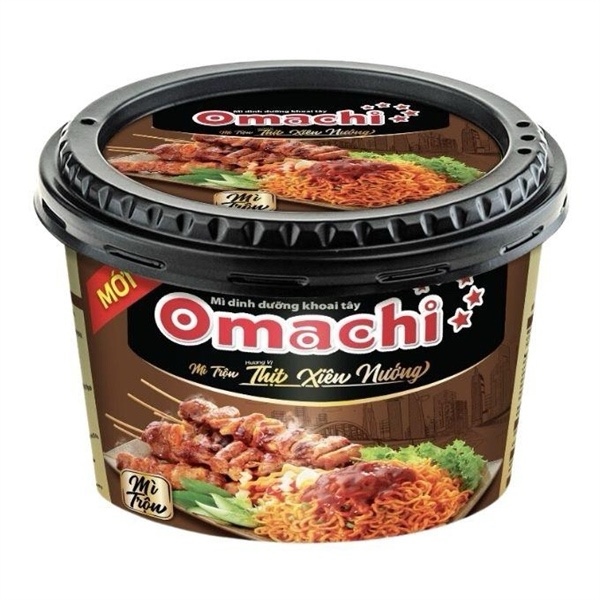 Mì dinh dưỡng khoai tây Omachi trộn thịt xiên nướng