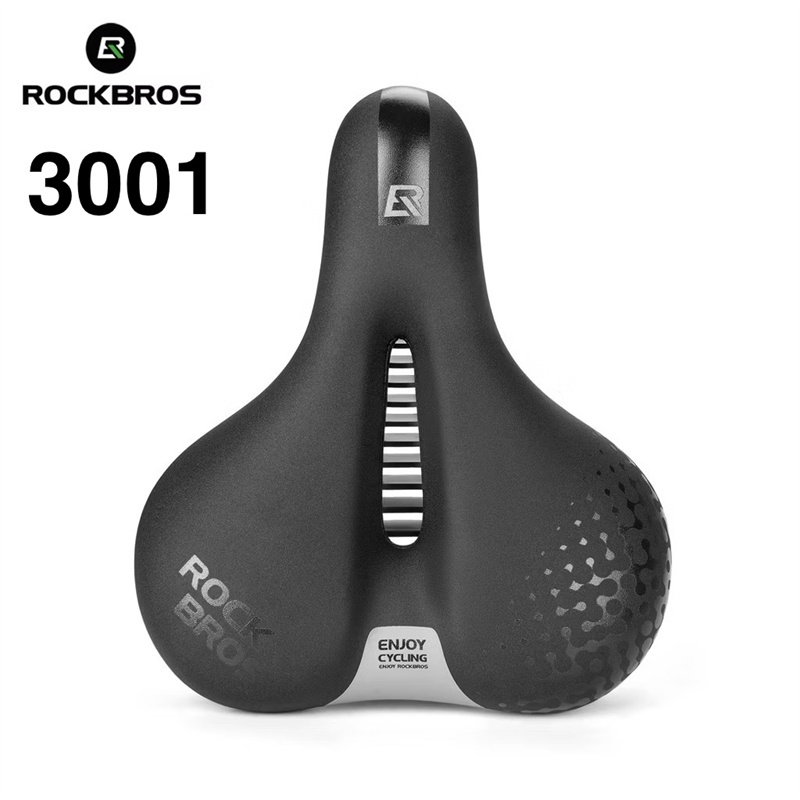 Yên xe đạp béo có rãnh Rockbros bóng hơi 3001