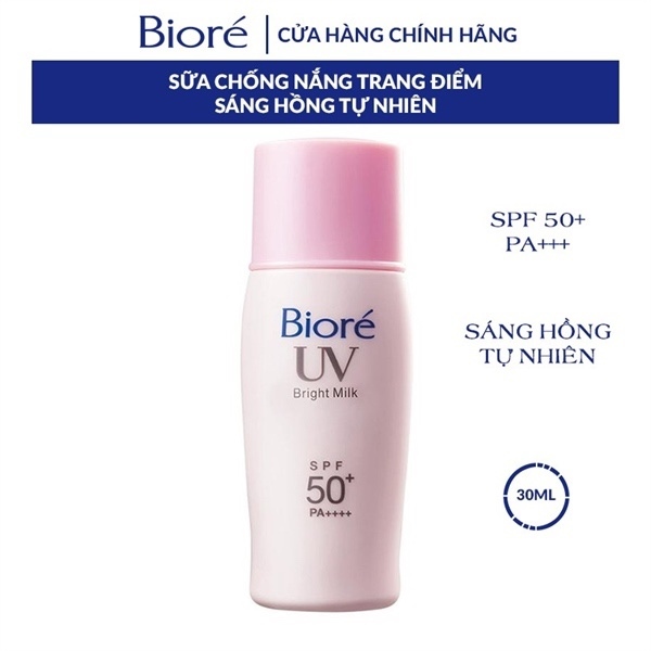 Sũa chống nắng Biore 30ml sáng da