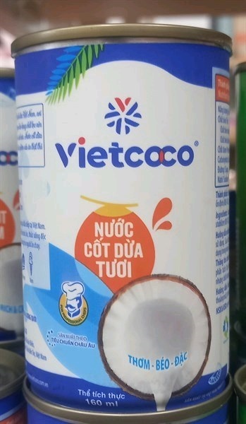 Nước cốt dừa vietcocco lon nhỏ
