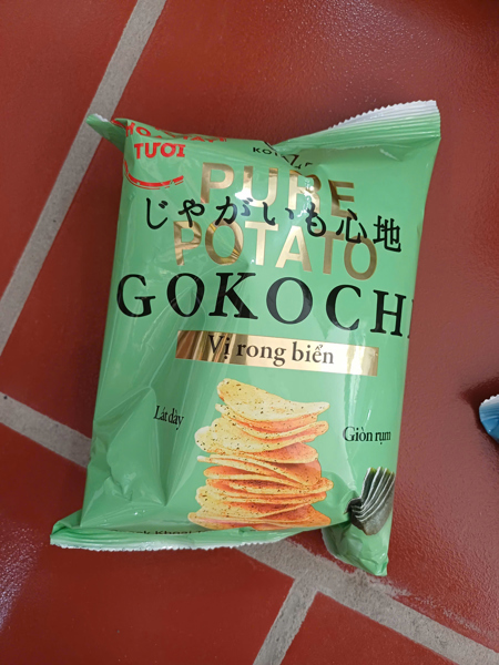 Gokochi seaweed potato chips 65g