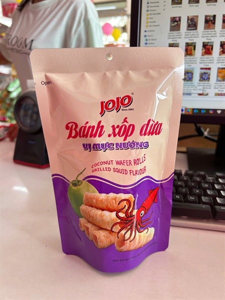 Jojo - Bánh xốp vị mực nướng 55g