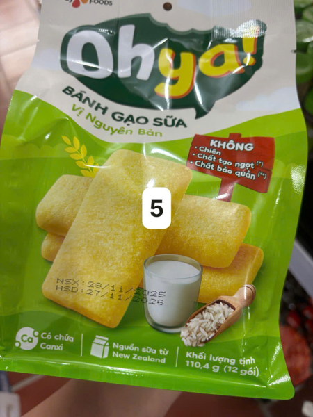 Bánh gạo sữa Ohya Vị Nguyên bản 110,4g
