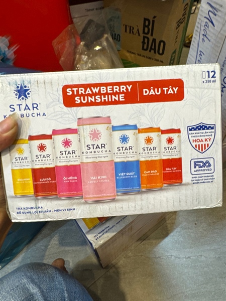 Star Kombucha vị dâu Tây 250ml Star Kombucha vị dâu Tây 250ml