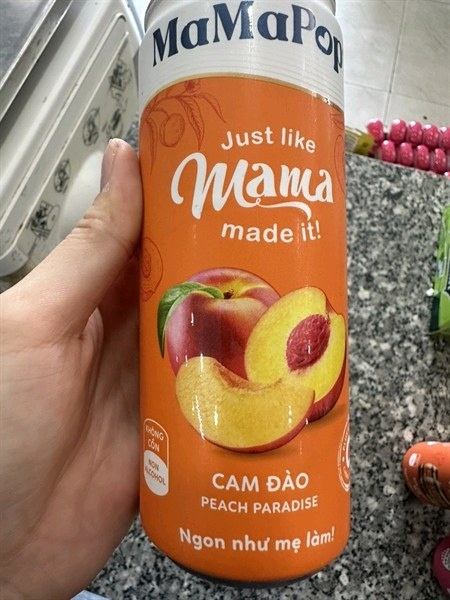 Nước peach paradise mamapop cam đào 330ml Nước peach paradise mamapop cam đào 330ml