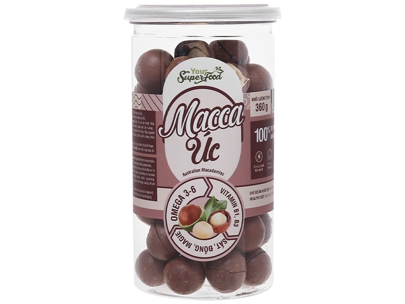 Your SuperFood - Hạt Macca nứt vỏ Úc 220g
