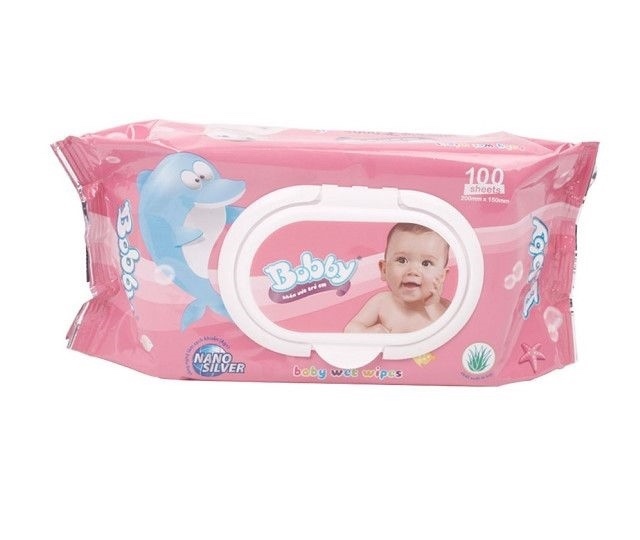 Bobby care khăn ướt nắp nhựa 100 X18