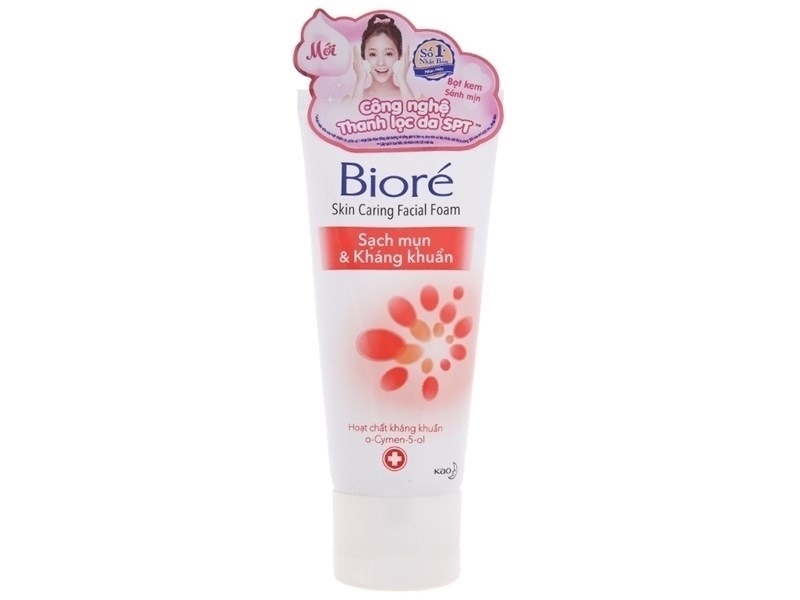 Sữa rửa mặt Biore kháng khuẩn sạch mụn 50g