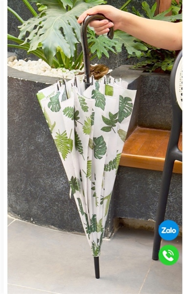 Ô tự động 2 chiều kaiyo tropical leaf lá to cán dài