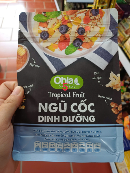 Ngũ cốc dinh dưỡng Tropical Fruit Ohla 180g