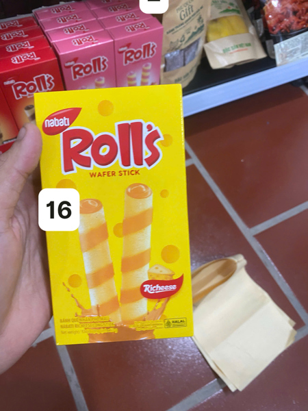 Banh que Nabati rolls 50g