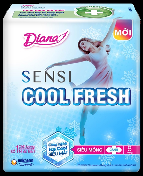 Băng vệ sinh Diana Cool Fresh siêu mỏng