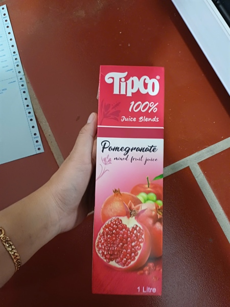 Tipco - Nước ép Lựu & Trái cây hỗn hợp (100%) 1L
