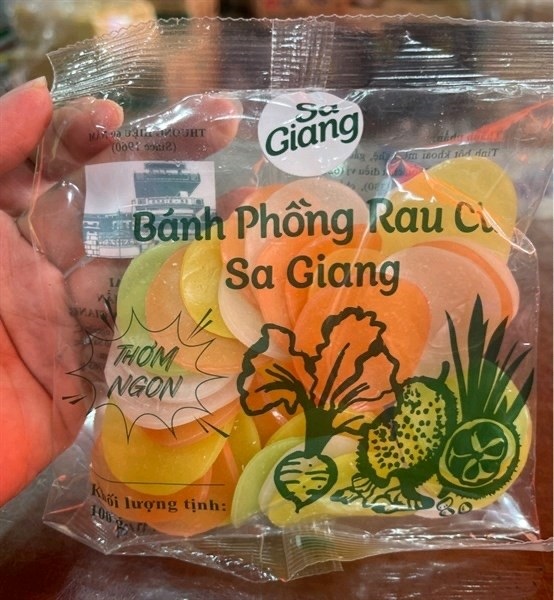 Bánh phồng tôm rau củ Sa Giang 100g