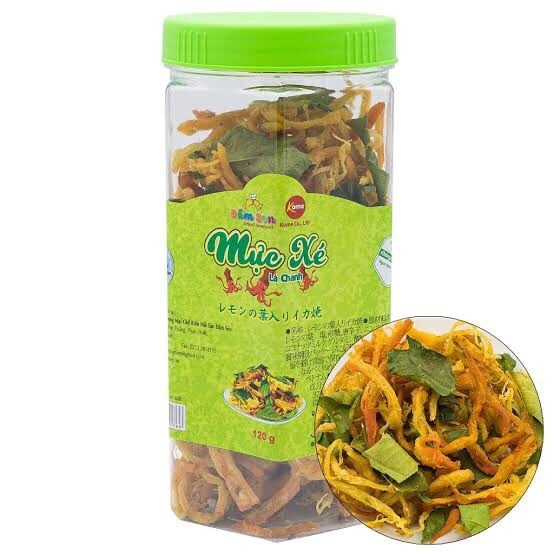 Mực xé lá chanh