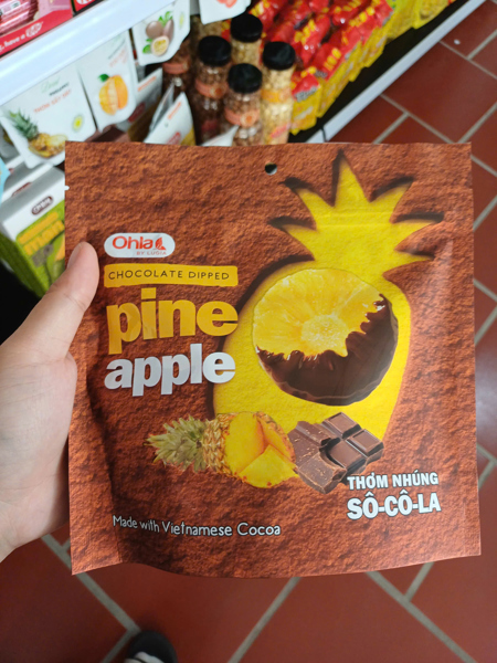 ohla thơm nhúng socola