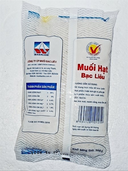 Muối hạt Bạc Liêu 500g