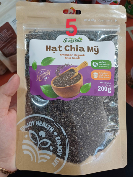Your SuperFood - Hạt chia Mỹ túi 200g