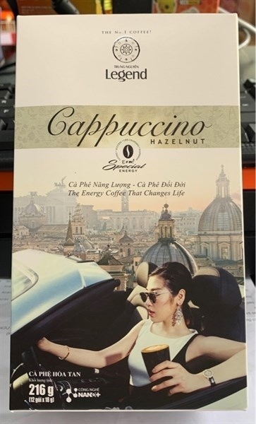 Cà phê hòa tan G7 capuchino hazelnut 18GR