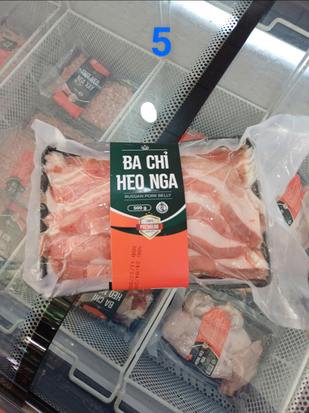AF - Thịt ba chỉ heo Nga 500g