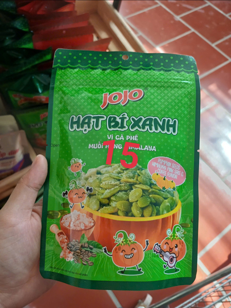 Jojo - Hạt bí xanh vị cà phê muối hồng 50g