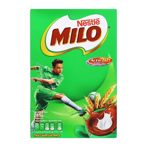 Milo hộp giấy 285g