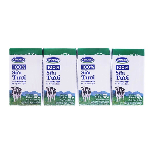 Sữa tươi tiệt trùng có đường VNM 110ml