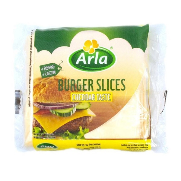 Phô mai lát Burger hương Cheddar (10 lát x 20gr) - Arla