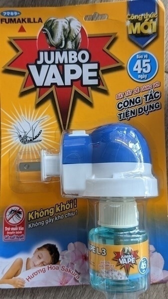 Bộ xông đuổi muỗi Jumbo Vape Fumakilla Hương hoa lily